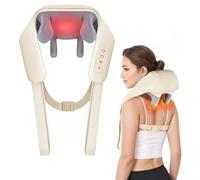 NA Massageur Shiatsu 4D pour le Cou, les Épaules et le Dos avec Chaleur, Masseur Électrique sans Fil, 2 Modes pour les Douleurs Musculaires