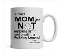 NA Merci Maman de ne Pas m'avoir avalé et d'avoir créé l'amour de la légende - Tasse à café Blanche pour la fête des mères