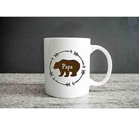NA Mug personnalisé nom Ours avec flèches PapaMama Ours Tasse Mignon personnalisé Tasse personnalisé Cadeau fête des pères Tasse pour Lui Tasse pour Elle