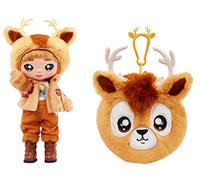 Na! Na! Na! Surprise 119371EUC Série Cozy - Donnie Ranger - Poupée Mannequin Douce inspirée d’Un Renne, avec des Cheveux Bruns, Bonnet, Tenue & Porte-Monnaie à Mousqueton, à Collectionner - 5 Ans +