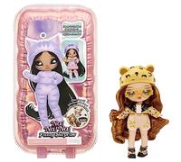 Na! Na! Na! Surprise Fuzzy Series 1 - JENNEL Jaguar - Poupée Mannequin Articulée de 18 cm - Inspirée du Jaguar avec Onesie, Bonnet, Lunettes, Tenue et Chaussures - Jouet pour 4 Ans et Plus