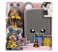 Na! Na! Na! Surprise Mini Backpack Series 2 - Marisa Mouse - Sac à Dos Souris Grise en Peluche et Poupée Mannequin - Idéal pour Les Enfants de Plus de 4 Ans