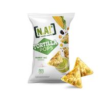 NA! NATURE ADDICTS Tortillas Pop Finement Salé Soufflées à Base de Maïs/Légumineuses 80 g