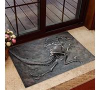 NA Paillasson Interieur extérieur Fossile de Dinosaure Paillasson de Dinosaure Tapis de Bienvenue Chambre Decoration Maison