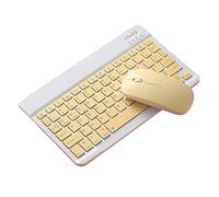 NA Peigne clavier souris Bluetooth 2,4 GHz pour iPad 10 pouces Jaune
