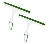 NA Raclette de fenêtre Caoutchouc Lave Vitre avec poignée antidérapante pour Cuisine, Maison, Voiture, Salle de Bain, Miroir, Douche (2 x Vert)