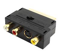 NA RGB Scart 20 Broches mâle à 3 RCA AV Femelle S convertisseur d'adaptateur vidéo