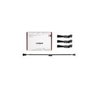 NA-SEC1 chromax.black - Rallonge de câble d'alimentation de ventilateur - MLI à 4 broches (F) pour MLI à 4 broches (M) - 30 cm - noir