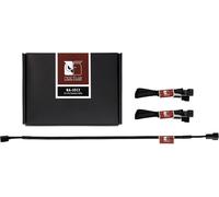 NA-SEC2,Rallonges 3 Broches pour Ventilateurs (30 cm,Noir)