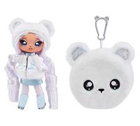 Na! Surprise 119395EUC Série Cozy - Bailey Frost Poupée Mannequin Douce inspirée d’Un Ours Polaire, avec Les Cheveux Blancs, Bonnet, Tenue & Porte-Monnaie à Mousqueton, Collectionner 5 Ans +