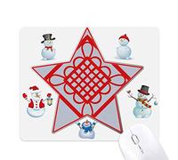 nÅ“ud chinois coupe diamant rouge le bonhomme de neige étoile tapis de souris