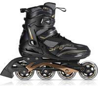 Na2150 Noir-Or Taille. 45 Patins À Roues Alignées Nils Extreme