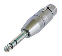 Neutrik - Adaptateur xlr NA3FP xlr femelle - Jack mâle 6.35 mm stéréo 1 pc(s) - argent