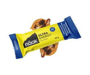 Naak - Ultra Energy Bars Pack 50 g. x12 Peanut Butter Chocolate - Barre Energétique