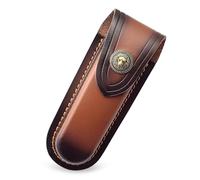 Naapesi 1 Pcs Étui à Couteaux de Poche, Gaine de Couteau Étui Couteau Cuir Pochette Ceinture Couteau, Étui Cuir pour Lame Pliante Couteau, Étui à Couteaux Poche Pliant, Sac à Couteau pour Ceinture