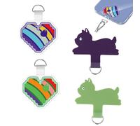 Naapesi 4 Pcs Patch de Téléphone, Universels Patch Portable, Patch pour Cordon, Chaîne de Téléphone Portable Coussinets Universels pour Plupart des Téléphones Intelligents.