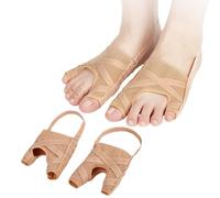 Naapesi Correcteur Hallux Valgus, 1 Paire Redresse-Orteils Hallux Valgus pour Femme et Homme, Orthèses Hallux Valgus avec Sangle Antidérapante, Protection Hallux Valgus pour Jour et Nuit (Kaki, L)