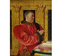 NAAYRASA Célèbre Impression Photo Affiches et Estampes Portrait du Chancelier Guillaume Jouvenel Des Ursins par Jean Fouquet Peinture Motif Pour la Décoration de Bureau 60x90cm