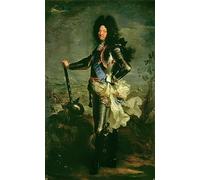 NAAYRASA Célèbre Impression Photo Affiches et Estampes Portrait of Louis Xiv by Hyacinthe Rigaud Peinture Motif Pour la Décoration de Bureau 60x90cm