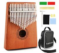 Nabance Kalimba 17 Clés Pouce Piano avec instructions d'étude, Tuning Hammer, Portable sac, bois Acajou, Haute Qualité pour Les enfants adultes débutants