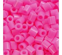 Nabbi Perles en Plastique, Plastique, Bright Pink Neon, 1100-Piece