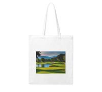 NABEAR Beau sac à provisions en toile pour parcours de golf, réutilisable, respectueux de l'environnement avec imprimé sac fourre-tout pour femme