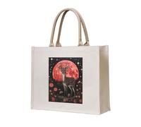 NABEAR Dream Deer Art Sac fourre-tout en toile écologique réutilisable pour femme