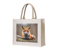 NABEAR Fox Sac fourre-tout en toile - Sac de courses réutilisable respectueux de l'environnement pour femme