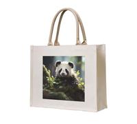 NABEAR Lesser Panda In The Forest Sac fourre-tout en toile - Sac de courses réutilisable respectueux de l'environnement, sac à bandoulière pour femme