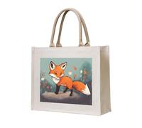 NABEAR Little Fox Sac de transport en toile écologique réutilisable pour femme