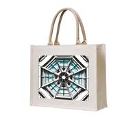 NABEAR Octagon Building Sac fourre-tout en toile - Sac de courses réutilisable respectueux de l'environnement pour femme