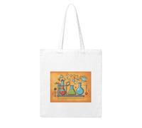 NABEAR Sac à provisions en toile avec imprimé chimie, réutilisable, respectueux de l'environnement avec sac à bandoulière imprimé pour femme