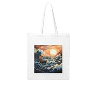NABEAR Sac à provisions en toile de mer et de voile, réutilisable, respectueux de l'environnement avec imprimé sac fourre-tout pour femme