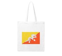 NABEAR Sac à provisions en toile motif drapeau du Royaume du Bhoutan, réutilisable, respectueux de l'environnement avec imprimé sac fourre-tout pour femme