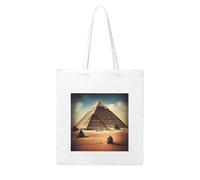 NABEAR Sac à provisions en toile Rêver des pyramides de Khufu - Réutilisable, respectueux de l'environnement avec imprimé - Sac fourre-tout pour femme