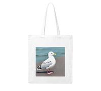 NABEAR Sac à provisions mignon en toile de mouette, réutilisable, respectueux de l'environnement avec imprimé sac fourre-tout pour femme