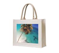 NABEAR Sac de transport en toile des îles des Caraïbes - Sac de courses réutilisable respectueux de l'environnement, sac à bandoulière pour femme
