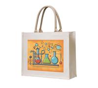 NABEAR Sac fourre-tout de transport en toile avec impression chimie - Sac de courses réutilisable respectueux de l'environnement - Sac à bandoulière pour femme