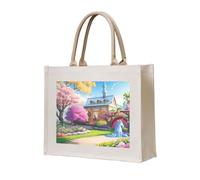NABEAR Sac fourre-tout en toile motif licorne conte de fées - Sac de courses réutilisable respectueux de l'environnement pour femme