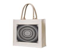 NABEAR Sac fourre-tout rectangulaire en toile Mandala - Respectueux de l'environnement - Réutilisable - Sac à bandoulière pour femme