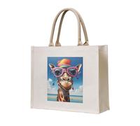 NABEAR The Giraffe In The Hat Sac fourre-tout en toile écologique réutilisable pour femme