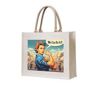 NABEAR We Can Do It Sac de transport en toile écologique réutilisable pour femme