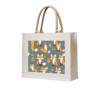 NABEAR Yellow Fox Sac de transport en toile réutilisable écologique pour femme