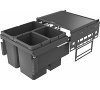 Naber Collecteur de déchets Cox® Base 360 S/500-3, anthracite, H 360mm sans couvercle8013302