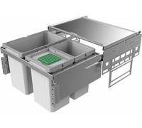 Naber, Cox® Base 1T 600-3. Collecteur de déchets, gris clair, hauteur 360 mm - Poubelles