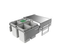 Naber cox ® base 1T 600-4. poubelle, m. biod., gris clair, hauteur : 360 mm