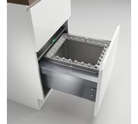 Naber, Cox® Base 35 500-1. collecteur de déchets, gris clair, hauteur 360 mm - poubelles