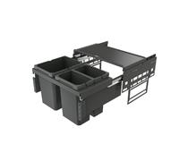 Naber Cox® Base 360 K/600-3, poubelle pour l'extraction frontale, sans couvercle organique, anthracite, H 360 mm 8013489