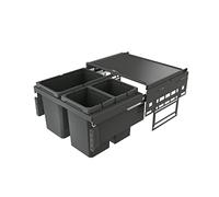 Naber Cox® Base 360 S/600-3 sans biodeckel Collecteur de déchets/anthracite/2 x 10 + 1 x 22 L