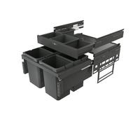 Naber Cox® Base 360 S/600-4 poubelle avec socle, pour extraction frontale, sans couvercle, anthracite